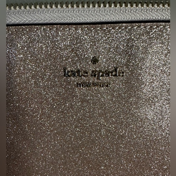 Kate Spade NWT $110 MSRP Rose Gold Glitter Tablet Sleeve - Picture 4 of 9